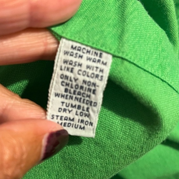 Ralph Lauren Green Custom Fit Button Down Sz XL - Picture 7 of 9